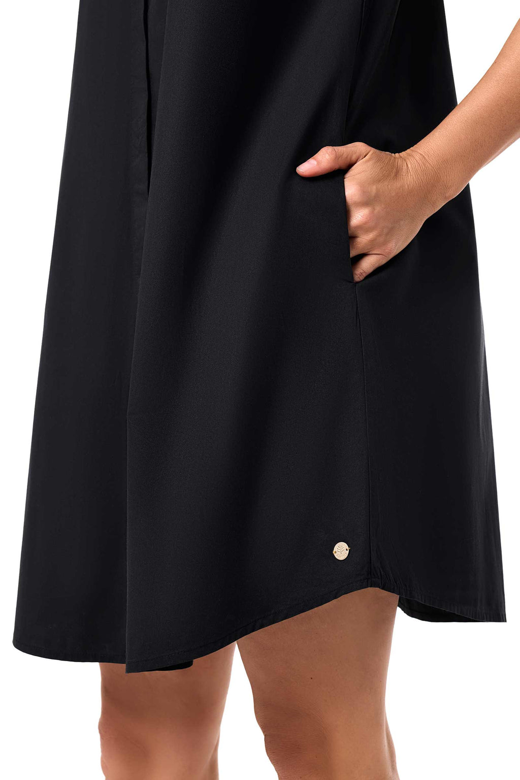 Coolibar Upf50 Silverlakes Sleeveless Dress Lightweight Twill Sun Protection For Women