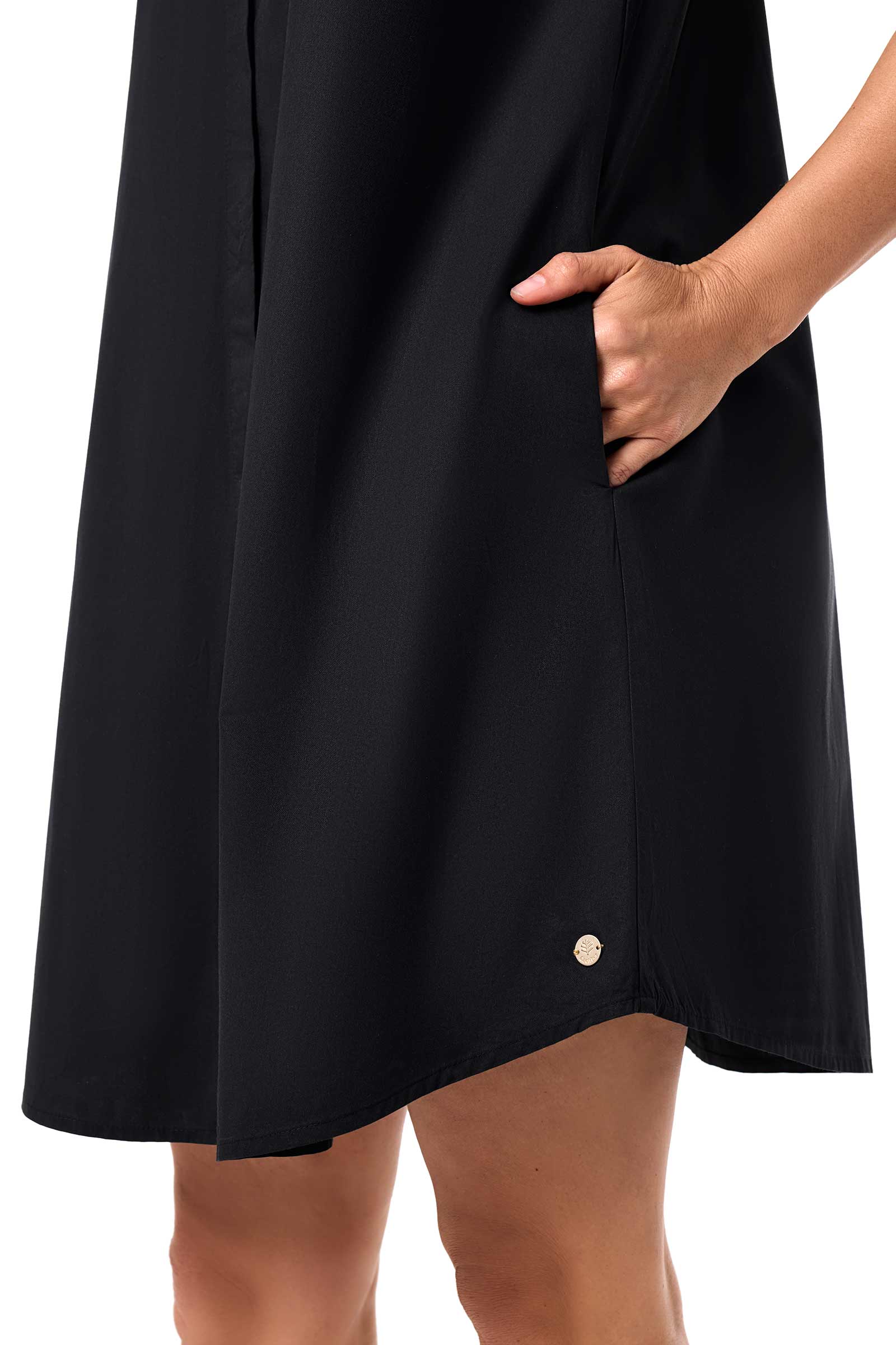 Coolibar Upf50 Silverlakes Sleeveless Dress Lightweight Twill Sun Protection For Women