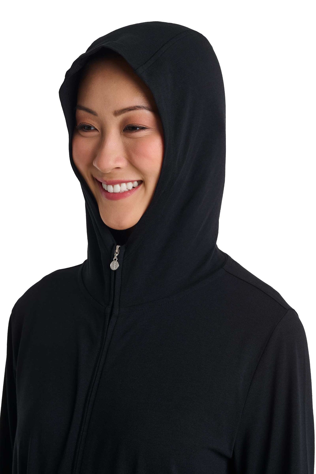 Waterfront | Women's Hoodie with Adjustable Waist | Black