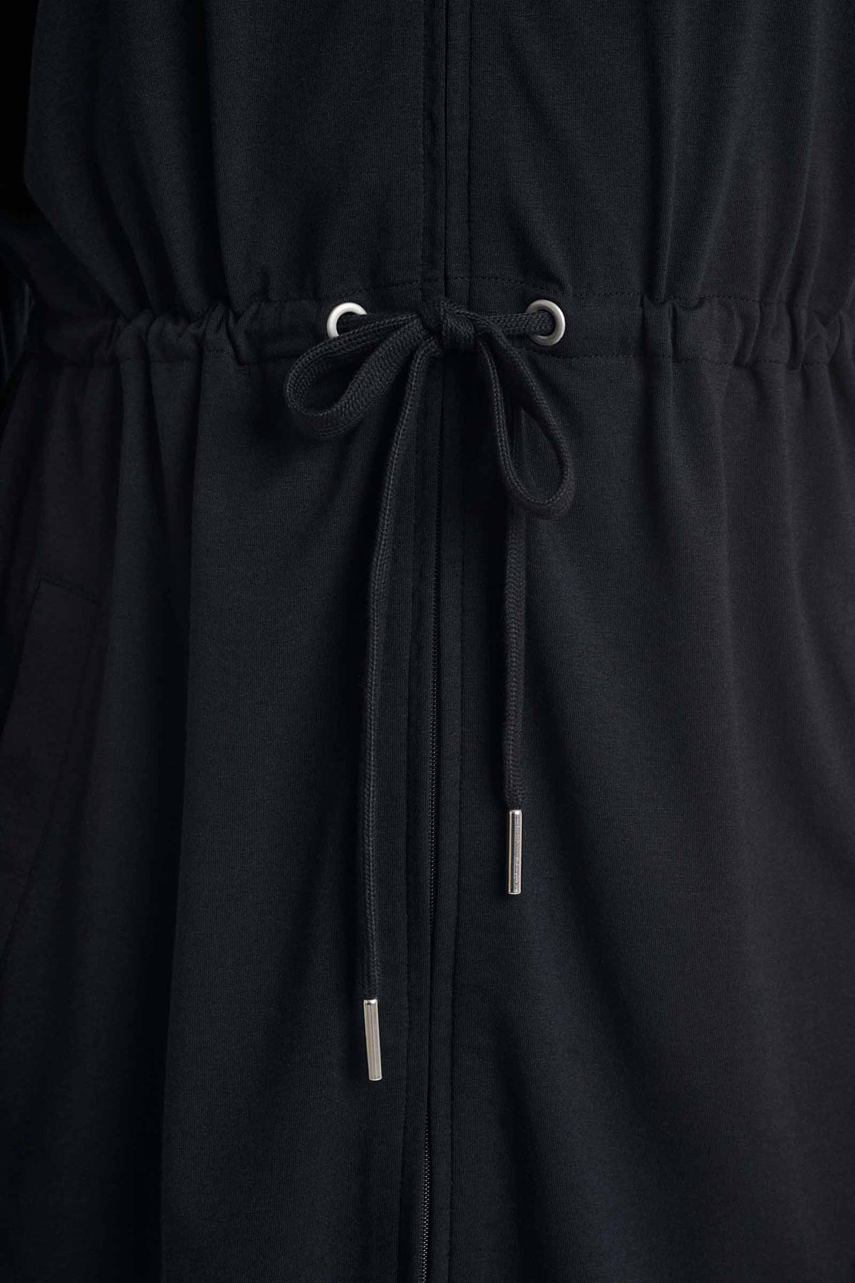 Waterfront | Women's Hoodie with Adjustable Waist | Black