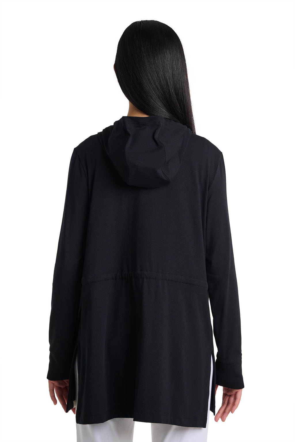 Waterfront | Women's Hoodie with Adjustable Waist | Black