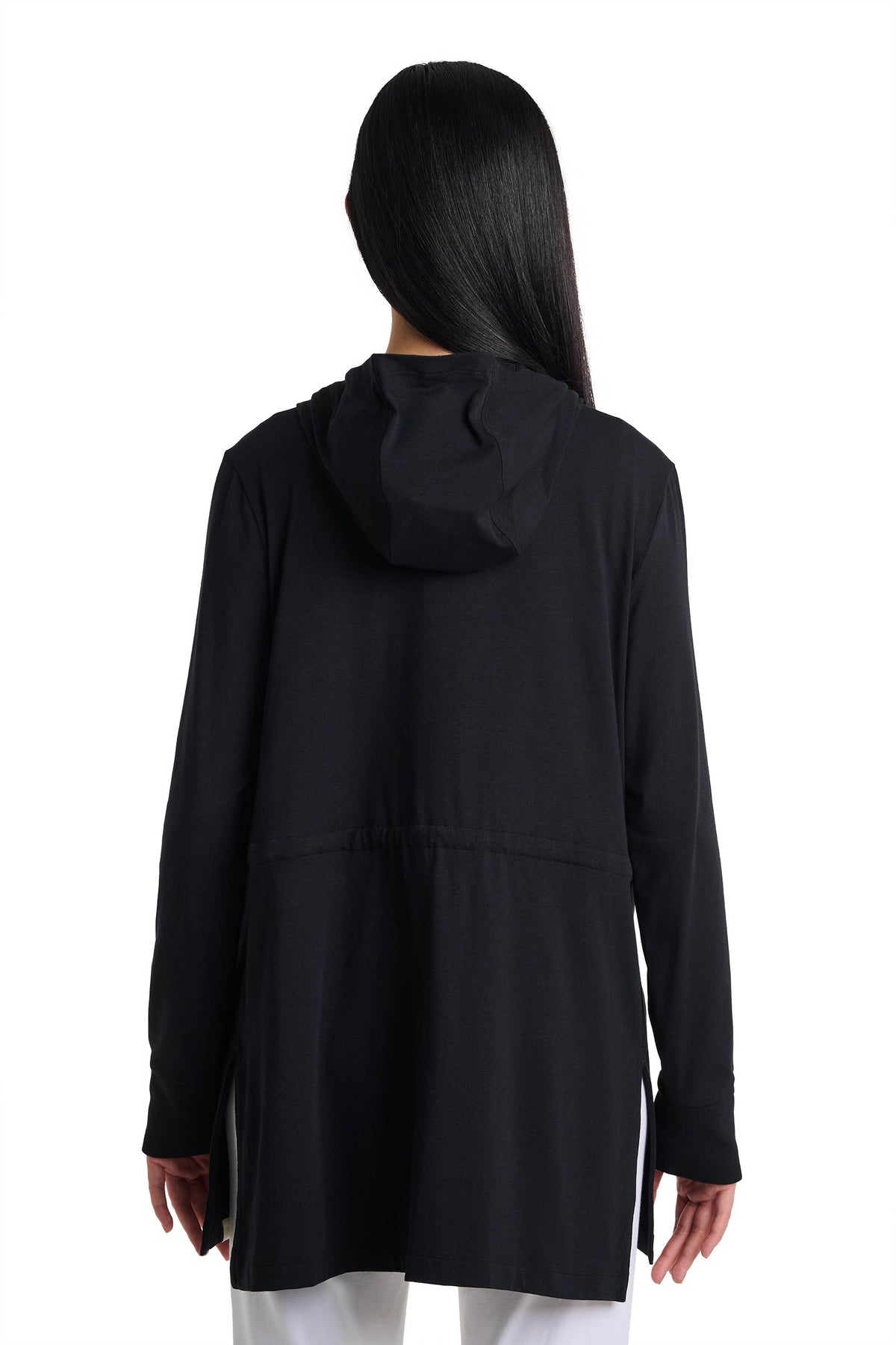 Waterfront | Women's Hoodie with Adjustable Waist | Black