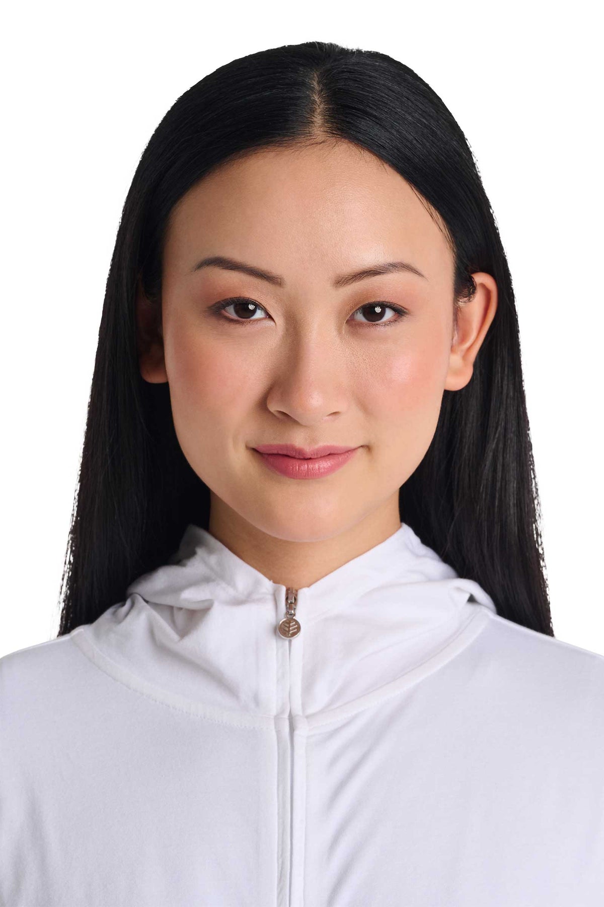 Coolibar Women's Waterfront Hoodie with Adjustable Waist, White