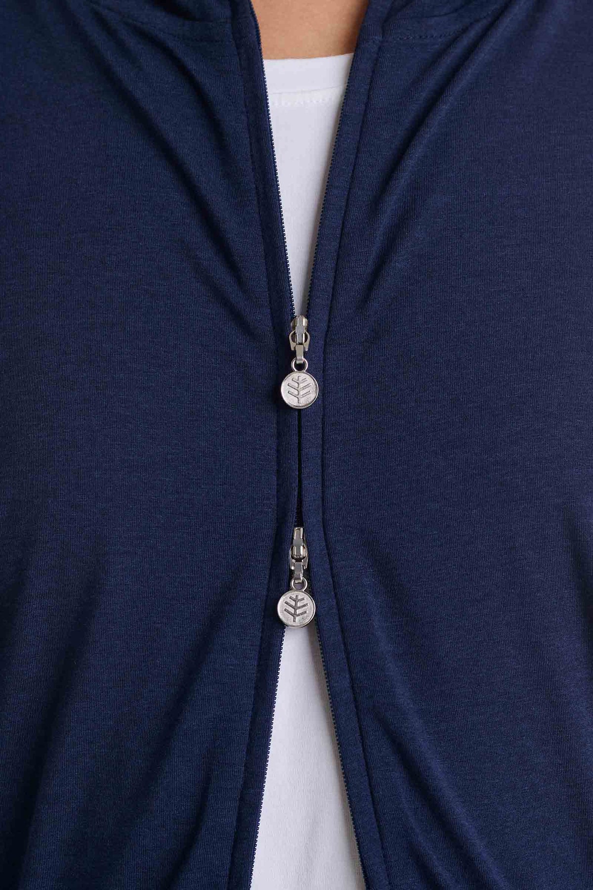 Waterfront | Women's Hoodie with Adjustable Waist | Navy