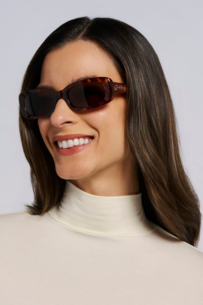 Seraphina | Polarized Sunglasses | Amber Tortoise