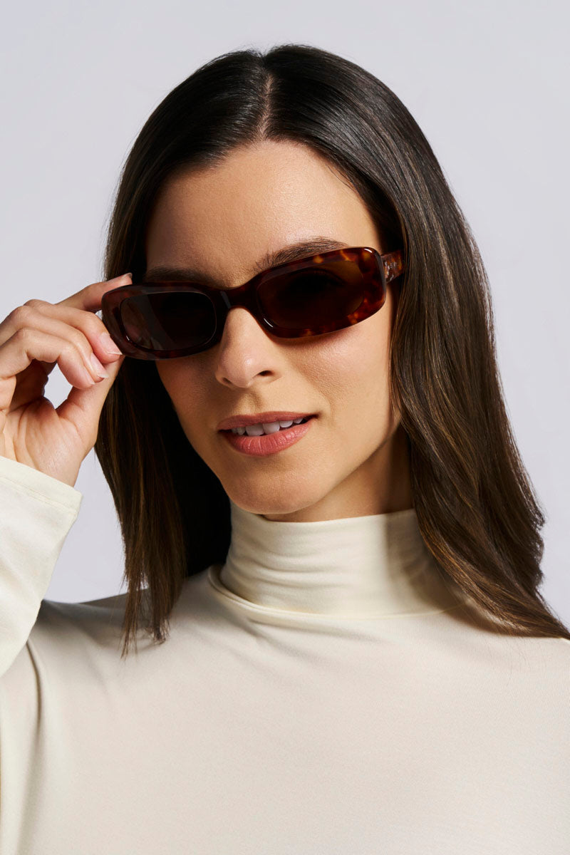 Seraphina | Polarized Sunglasses | Amber Tortoise