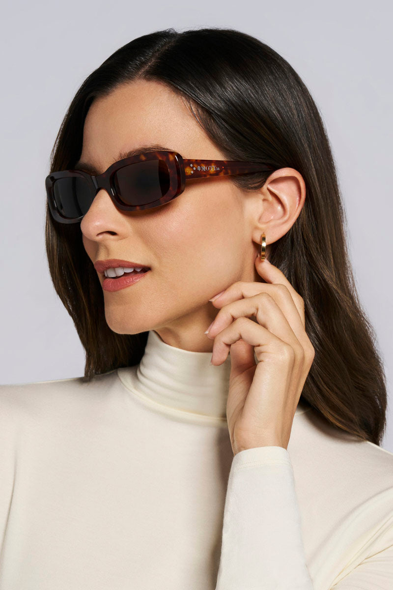 Seraphina | Polarized Sunglasses | Amber Tortoise