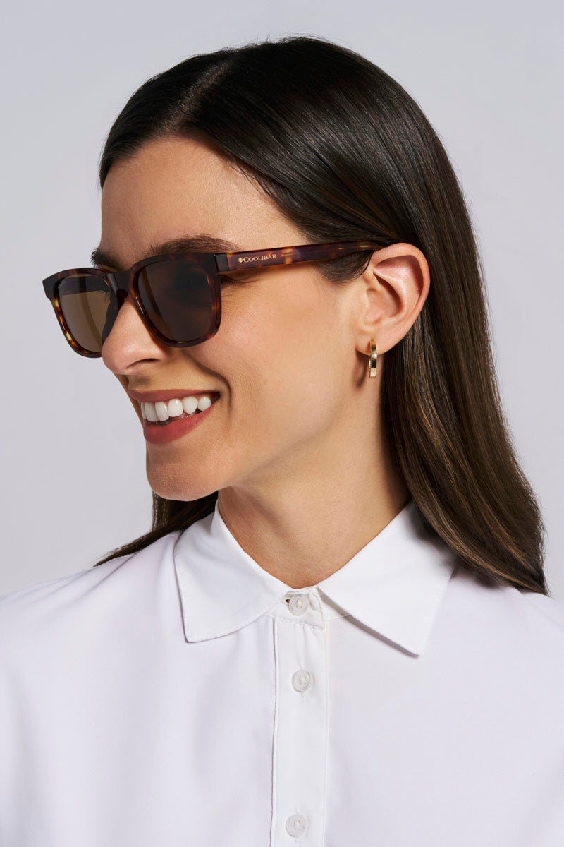 Solaira | Polarized Sunglasses | Amber Tortoise