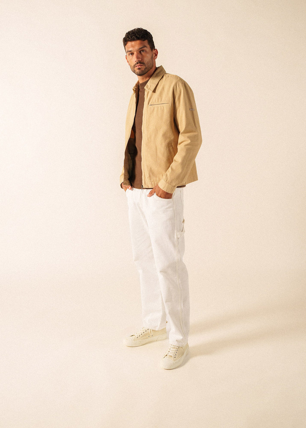 Saint James Zephyr cotton canvas jacket (SAIL CANVAS)