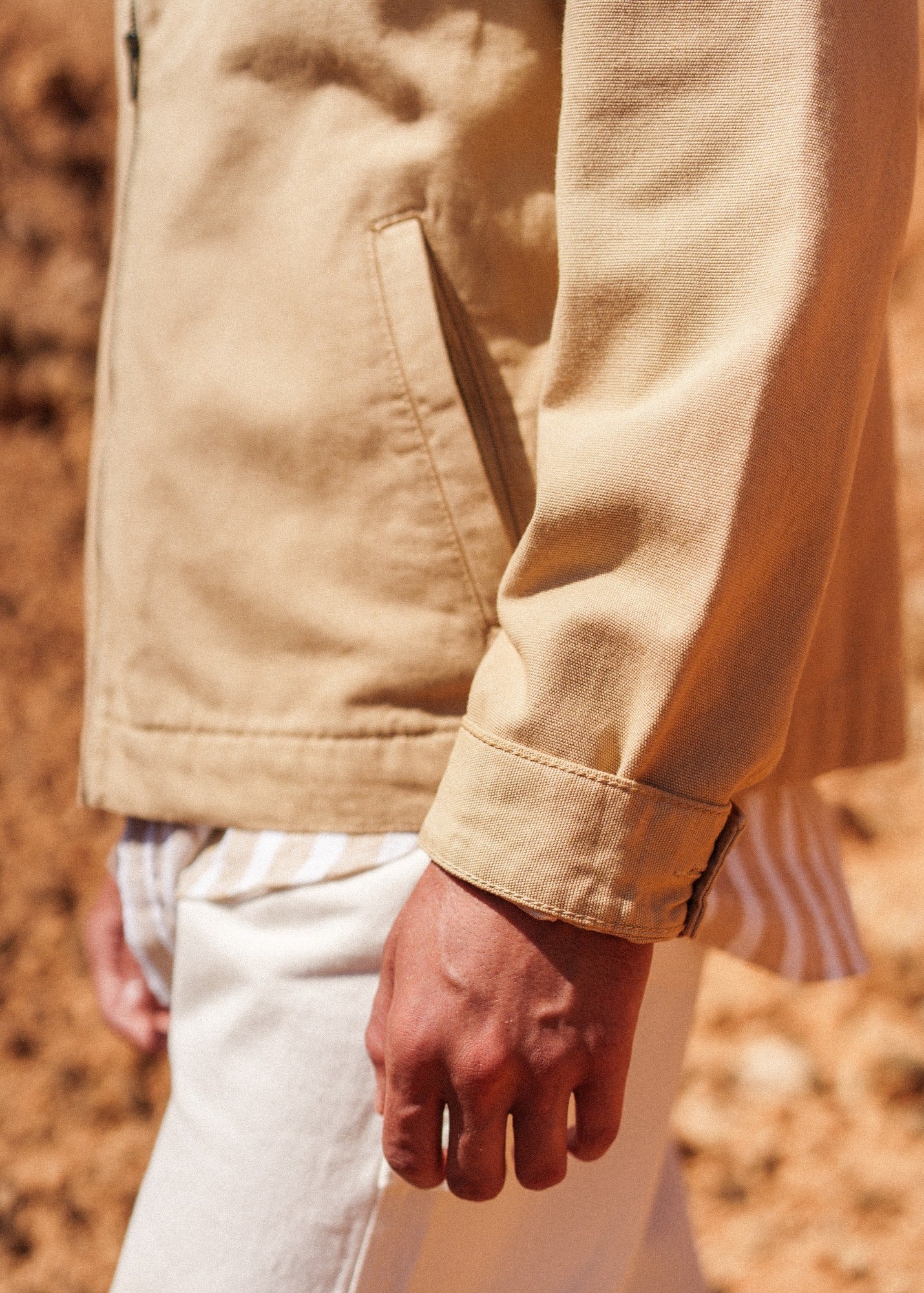 Saint James Zephyr cotton canvas jacket (SAIL CANVAS)