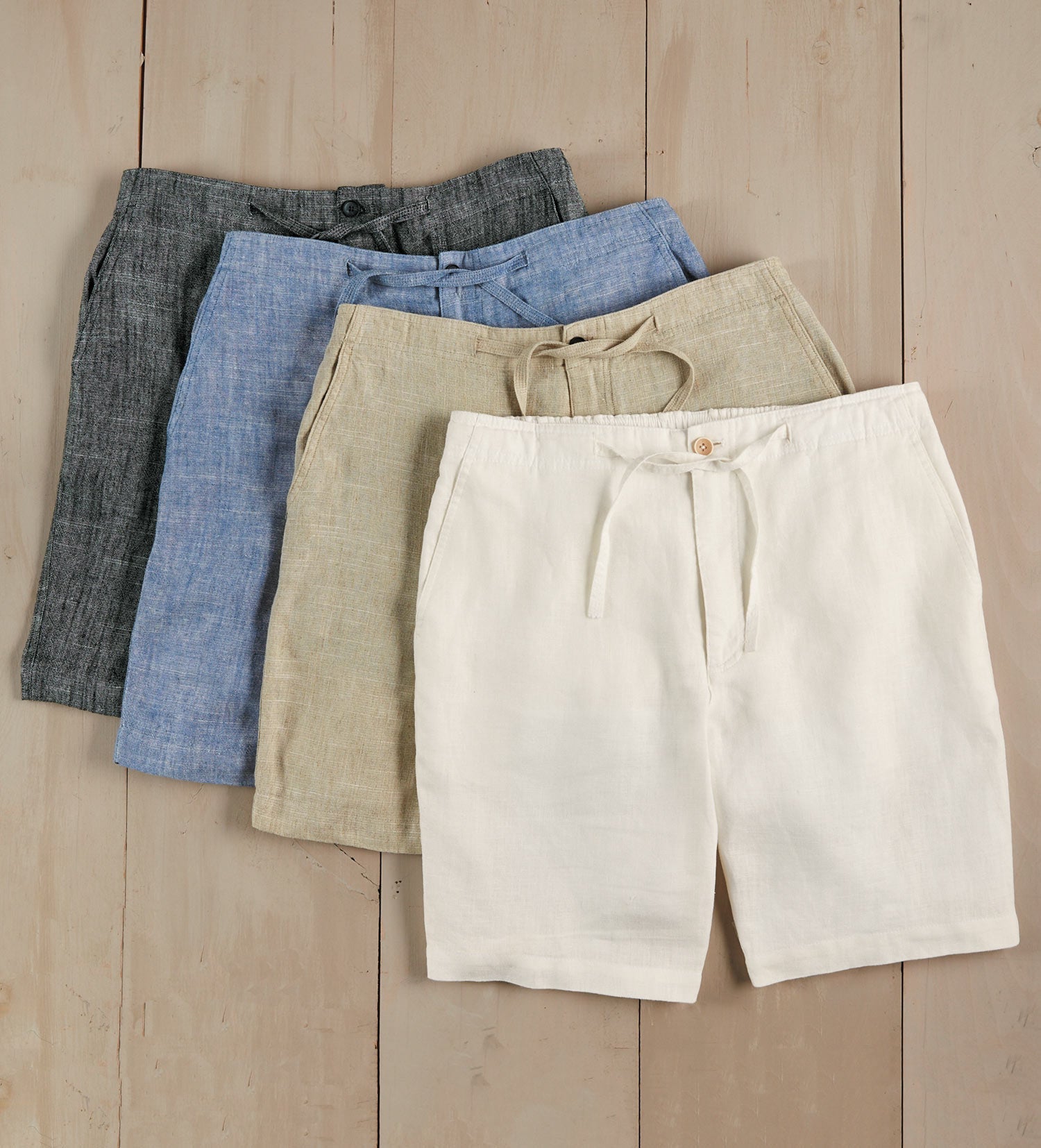 Patrick James Linen Drawstring Shorts