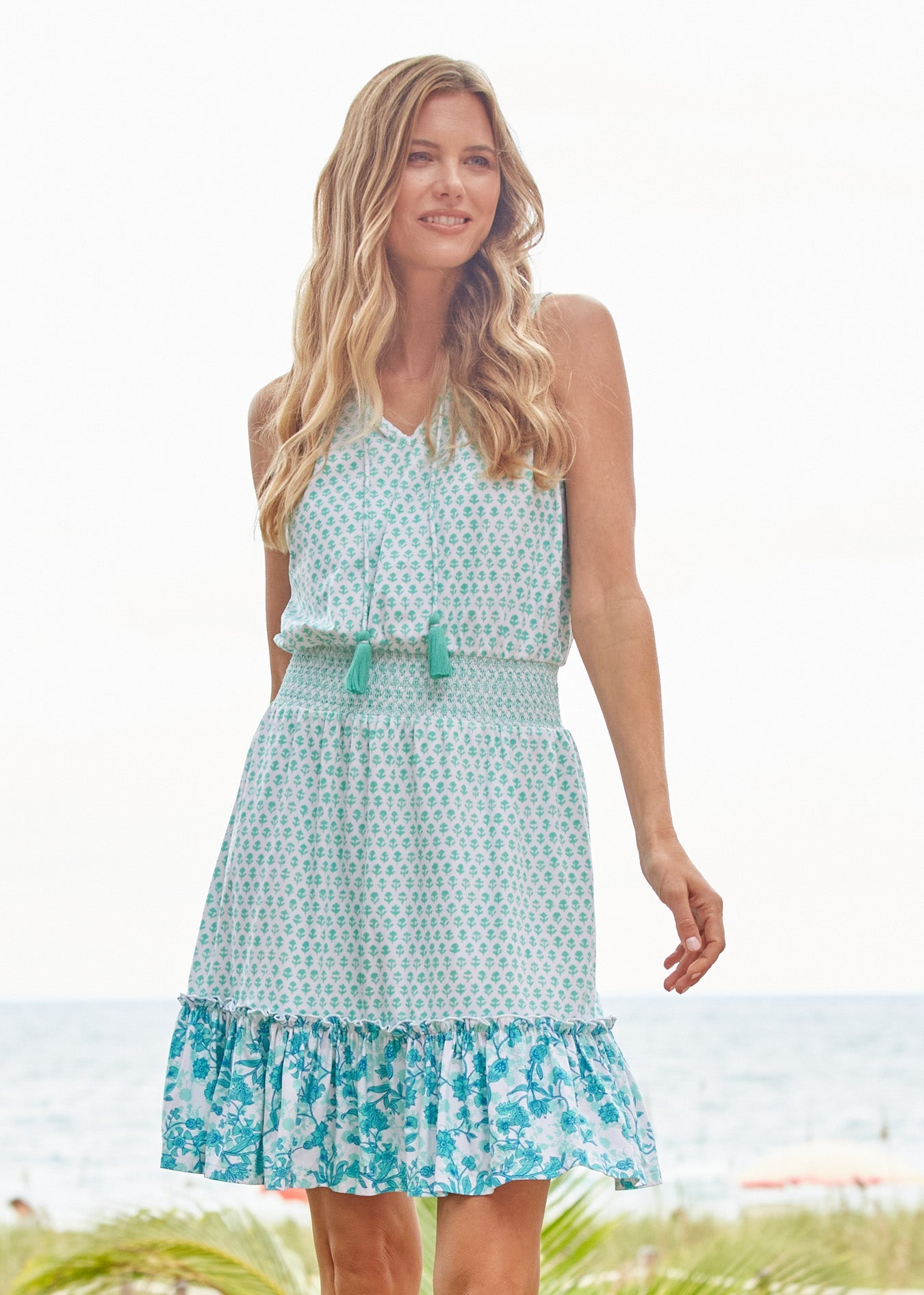 Cabana Life Rosemary Beach Smocked Waist Dress