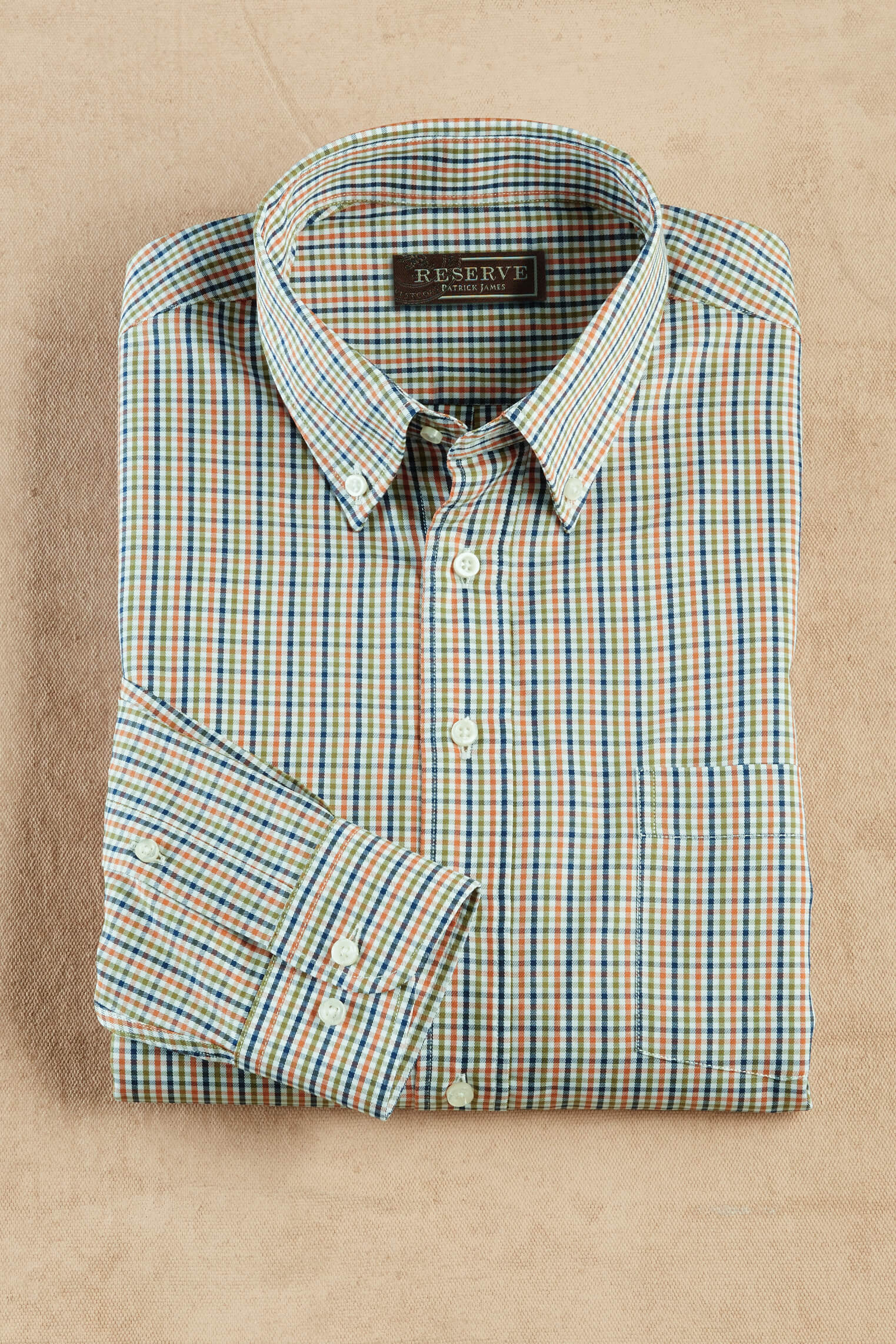 Reserve Long Sleeve Button Down Mini Check Shirt