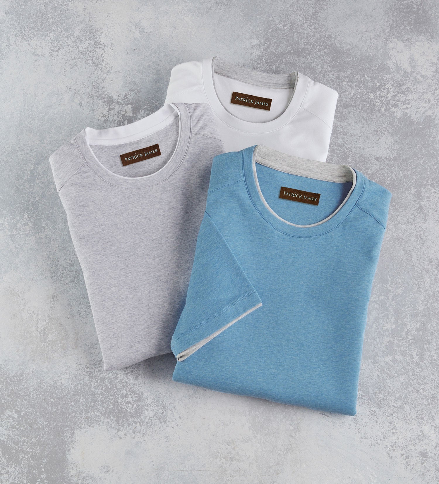Patrick James Double Collar Crewneck