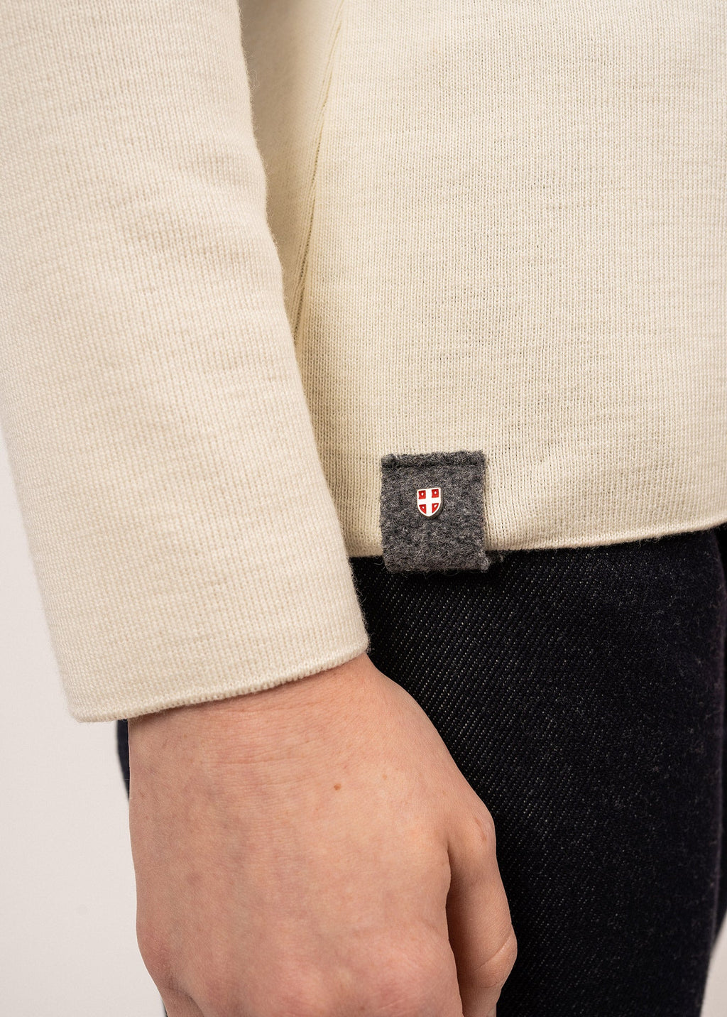 Saint James COMBE ARPIN - Wool Breton Sweater for Women (IVORY)