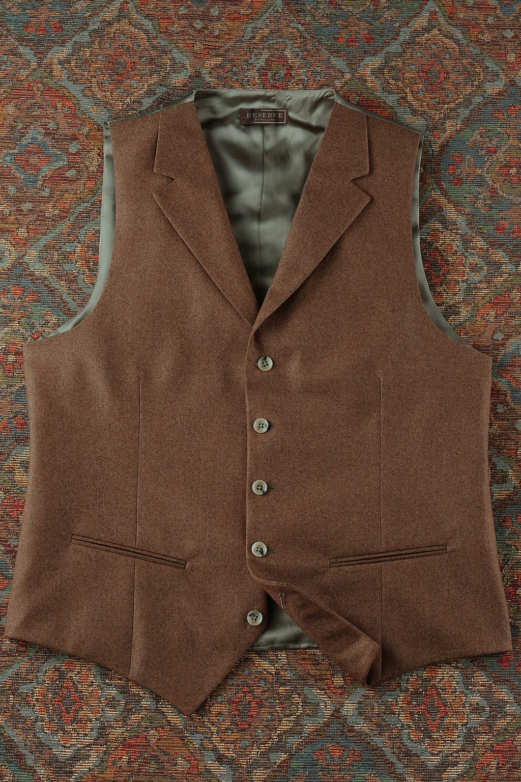 Reserve Barberis Lapel 5 Button Vest