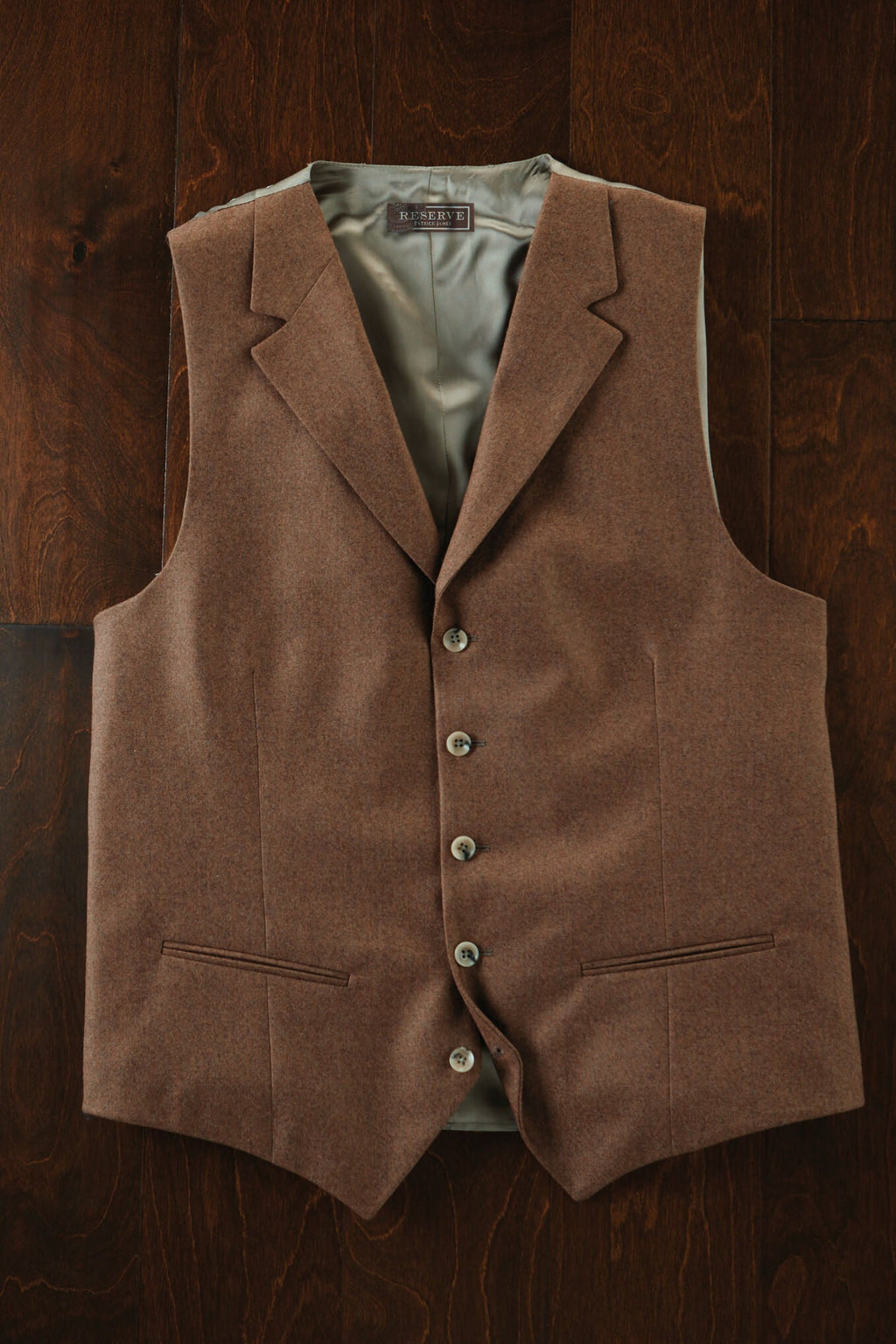 Reserve Barberis Lapel 5 Button Vest