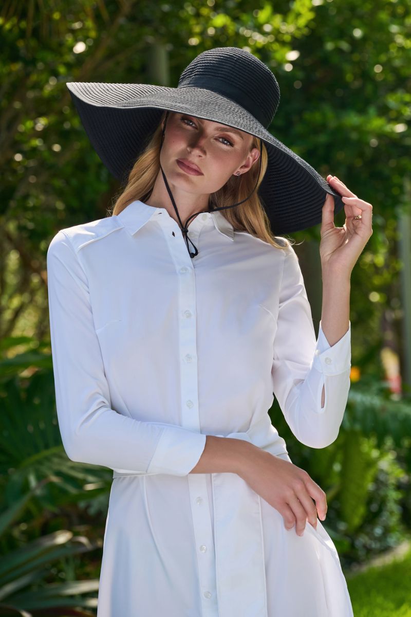 Shelby | Shapeable Poolside Hat | Black