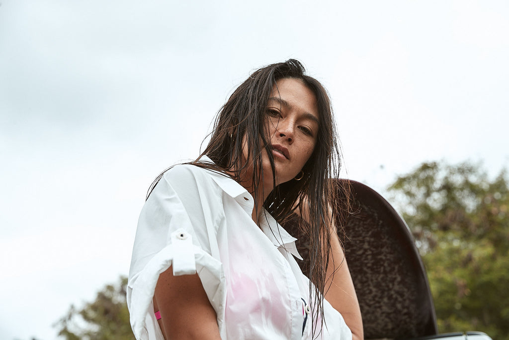The Ansea Poplin Summer Suit - White