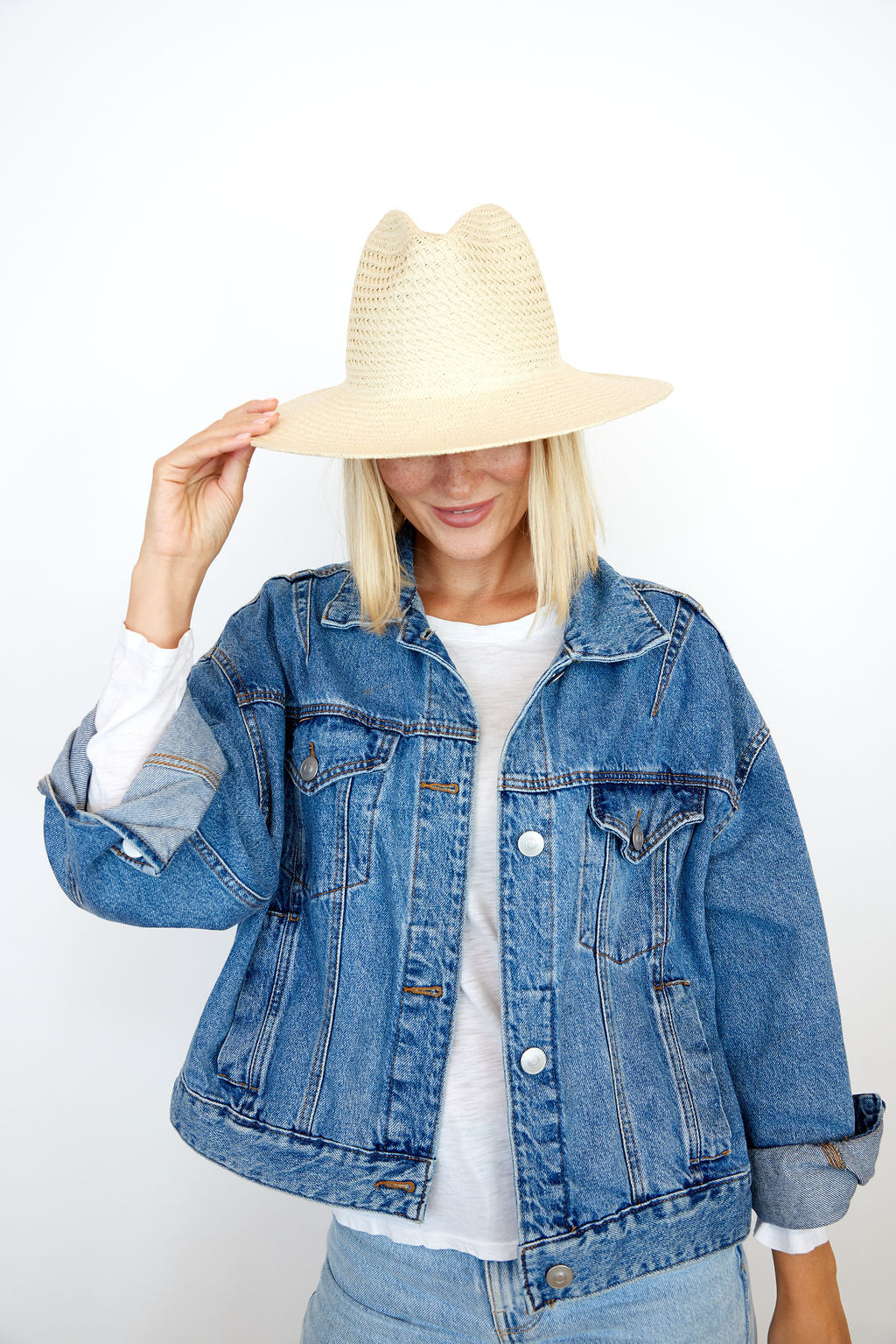 Hat Attack New York Vented Luxe Packable, Natural