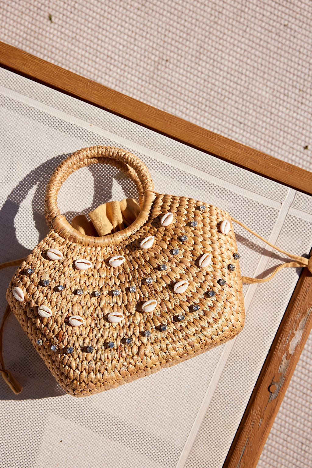 Hat Attack New York Janie Shell Bag, Natural