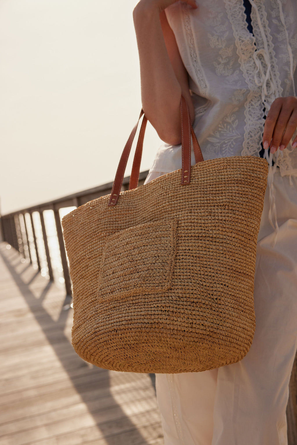 Hat Attack New York Nat Tote, Natural