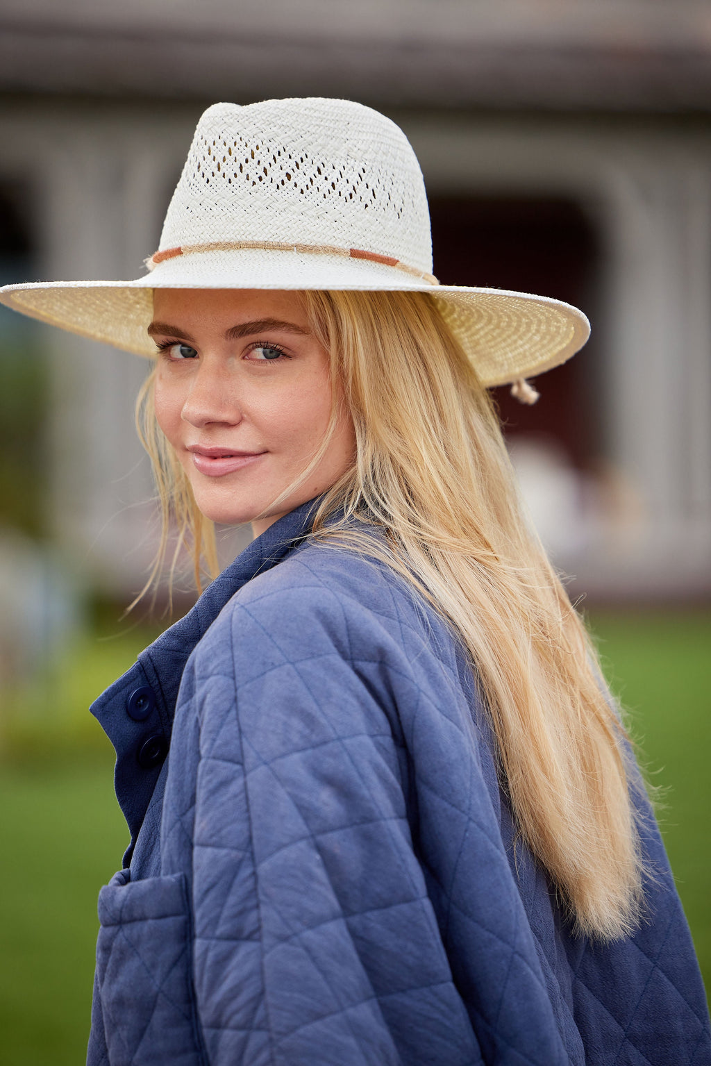 Hat Attack New York Luxe Packable Sunhat, Bleach/Jute