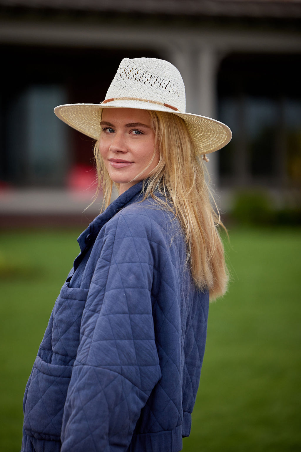 Hat Attack New York Luxe Packable Sunhat, Bleach/Jute