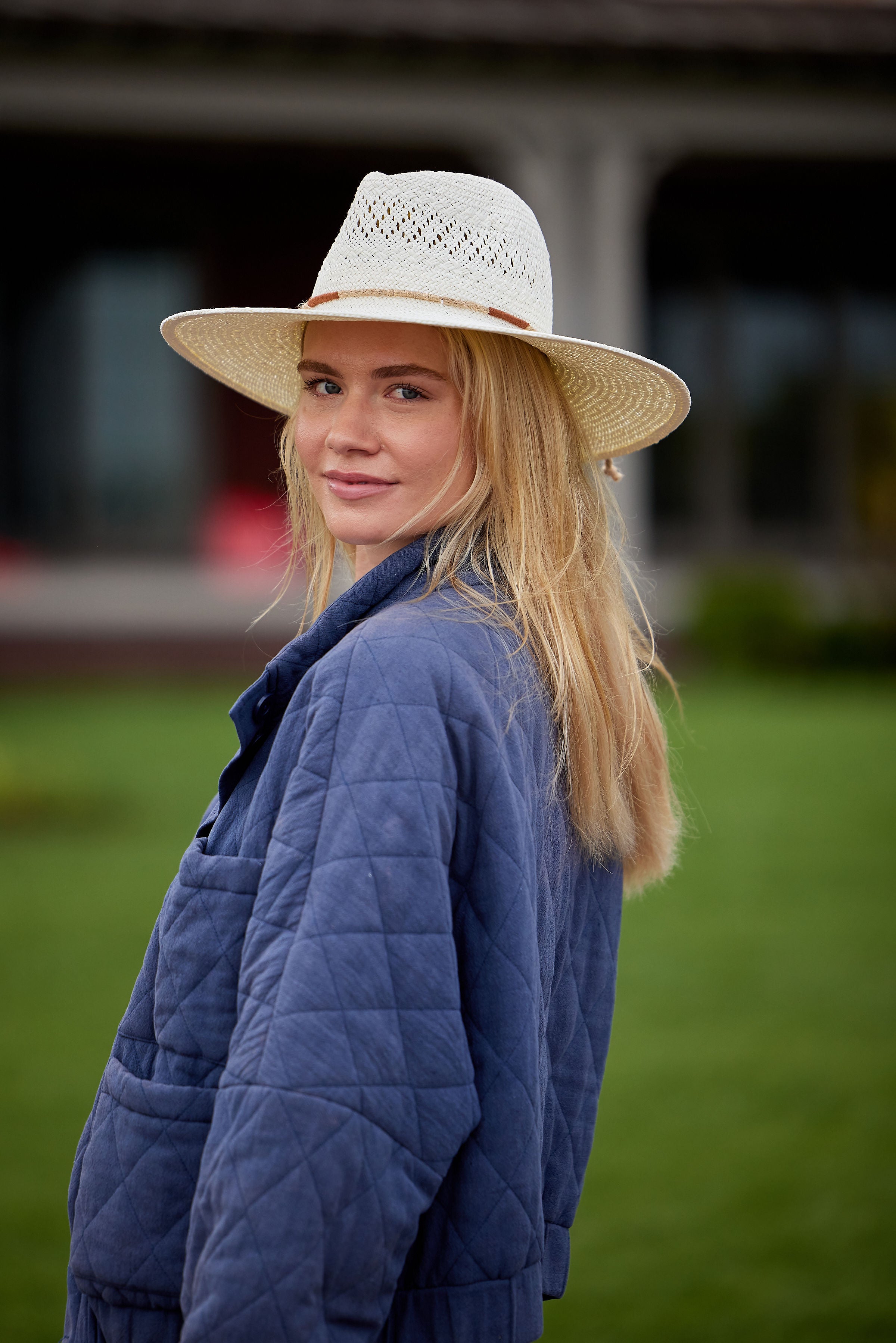 Hat Attack New York Luxe Packable Sunhat, Bleach/Jute