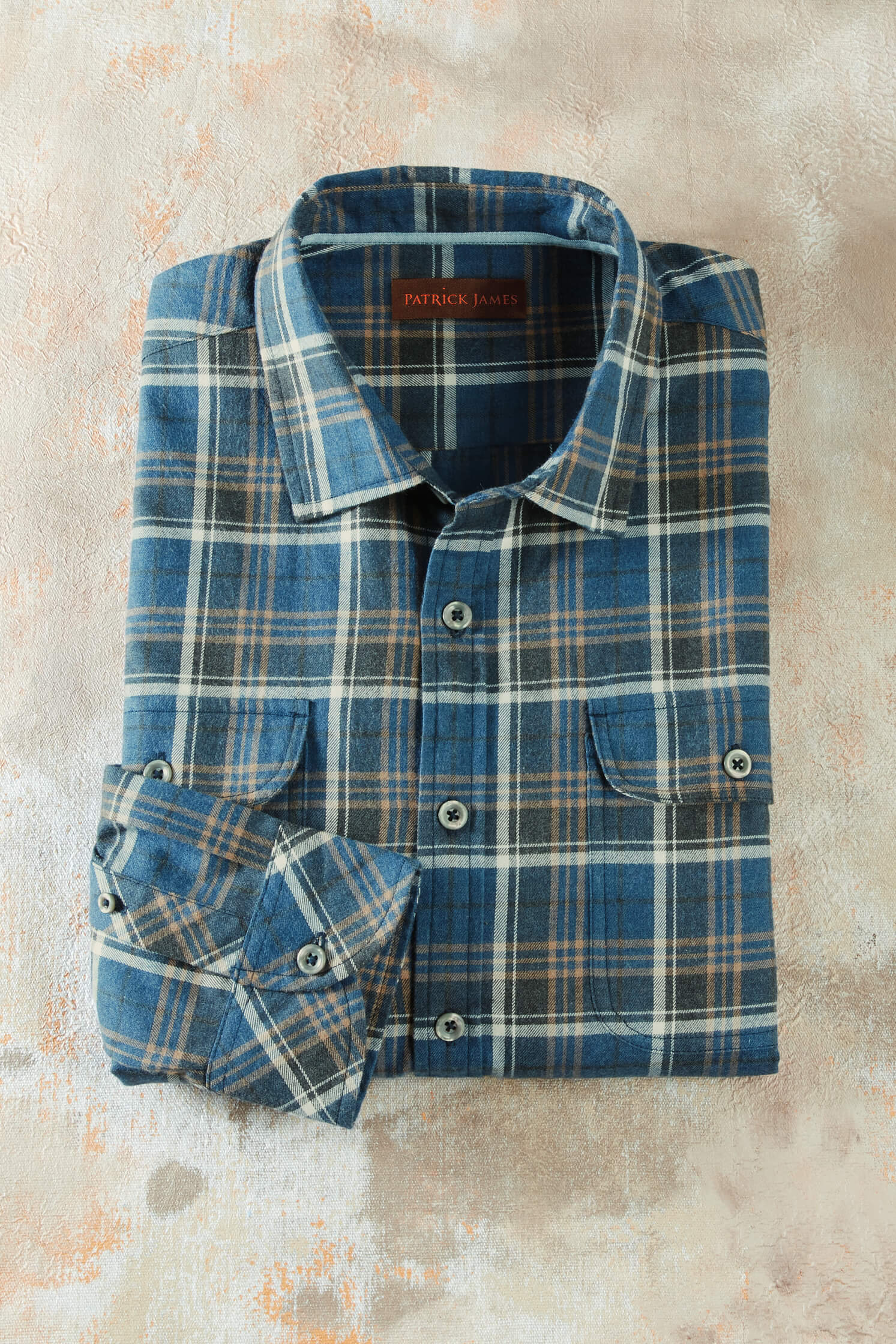 Patrick James Long Sleeve Creston 2 Pocket Flannel Shirt