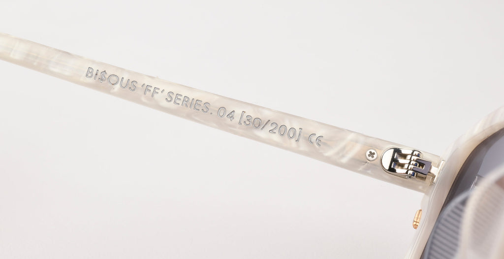 Bisous Sunglasses Headliners Hannah Pearls Mother of Pearl Gold