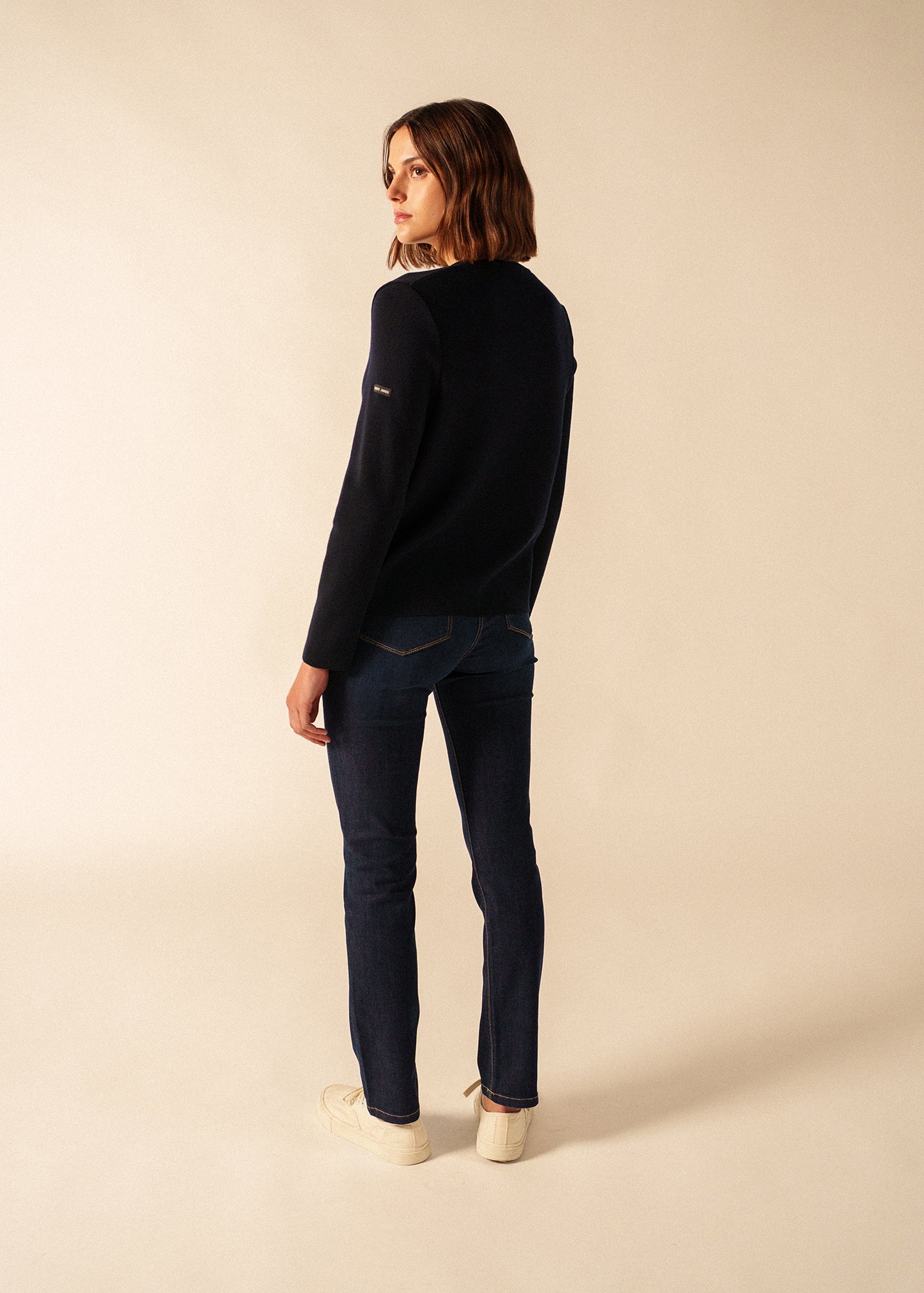 Saint James BREVANDS V-Neck Cardigan (NAVY)
