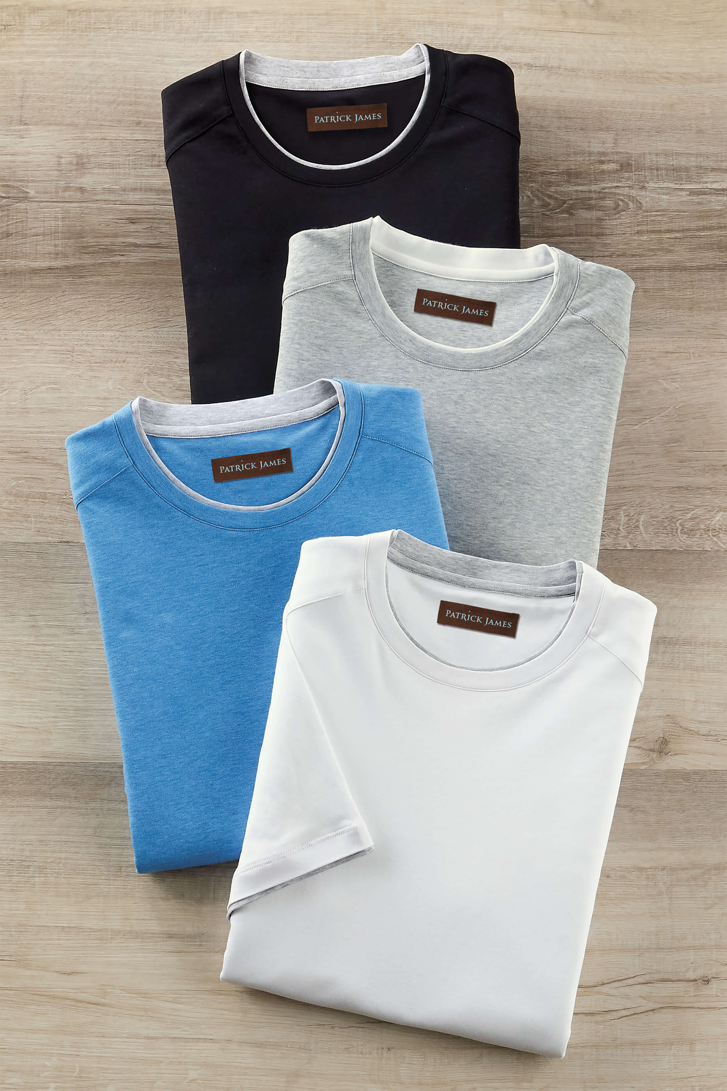 Patrick James Double Collar Crewneck