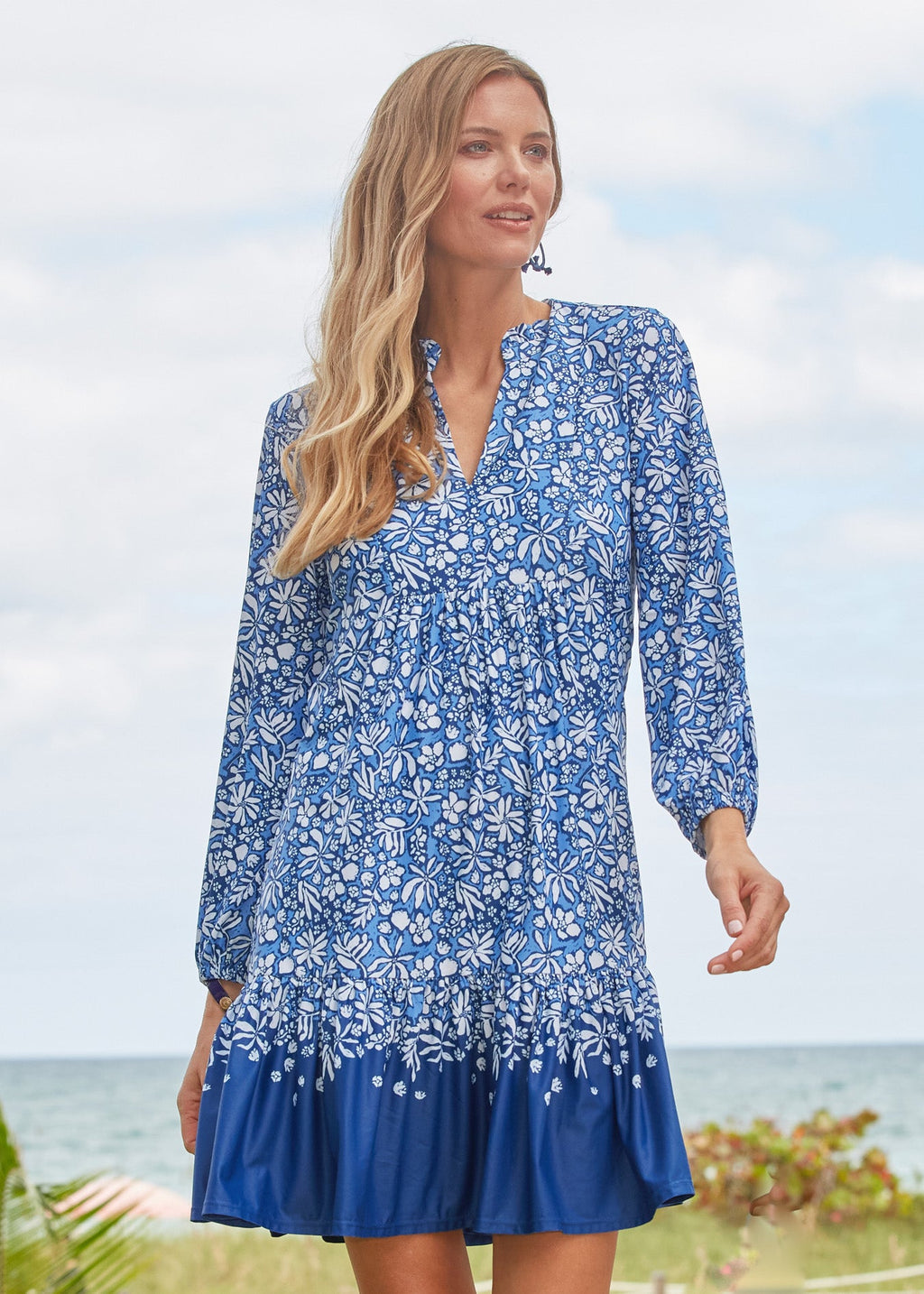 Cabana Life Seaside Floral Relaxed Dress