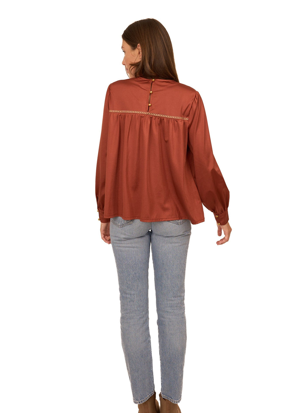 Cabana Life Long Sleeve Top, Copper