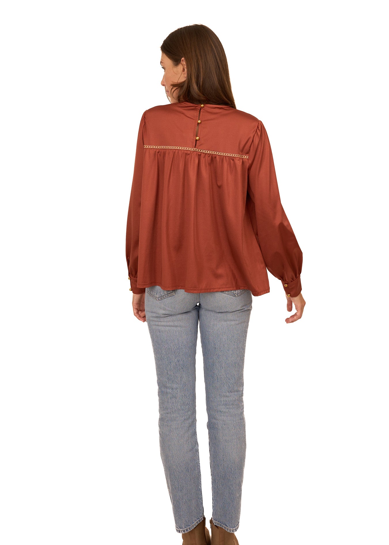 Cabana Life Long Sleeve Top, Copper