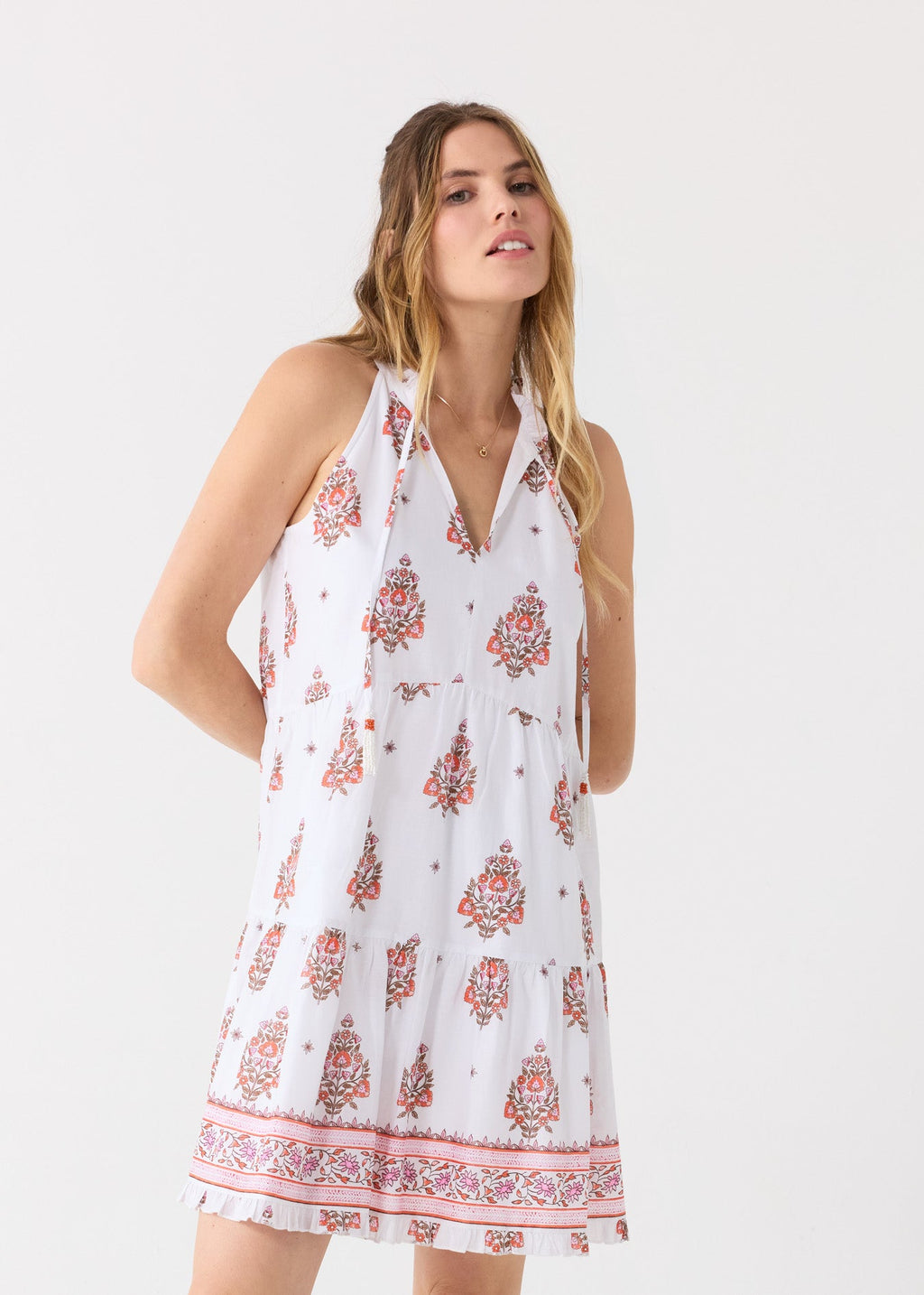 Cabana Life Amelia Island Sleeveless Tiered Dress