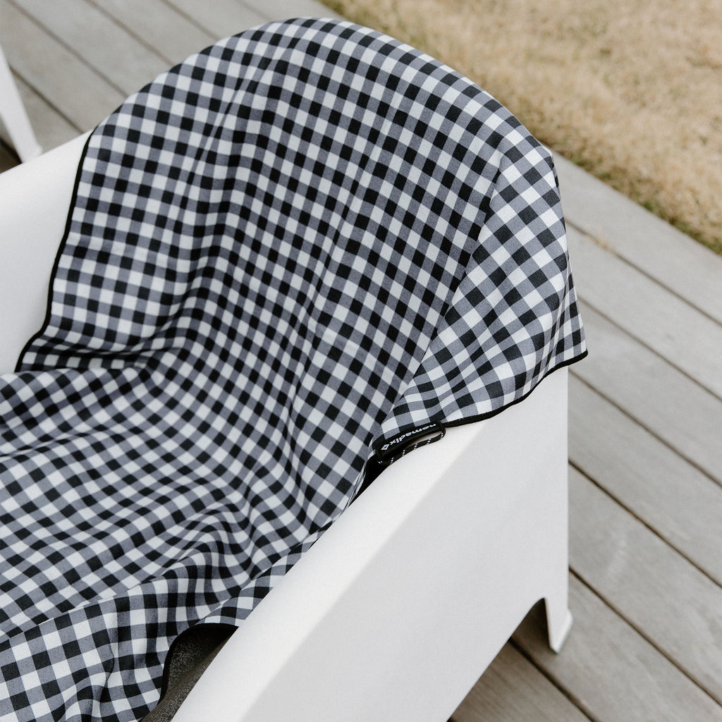 Nomadix Original Towel: Gingham Black