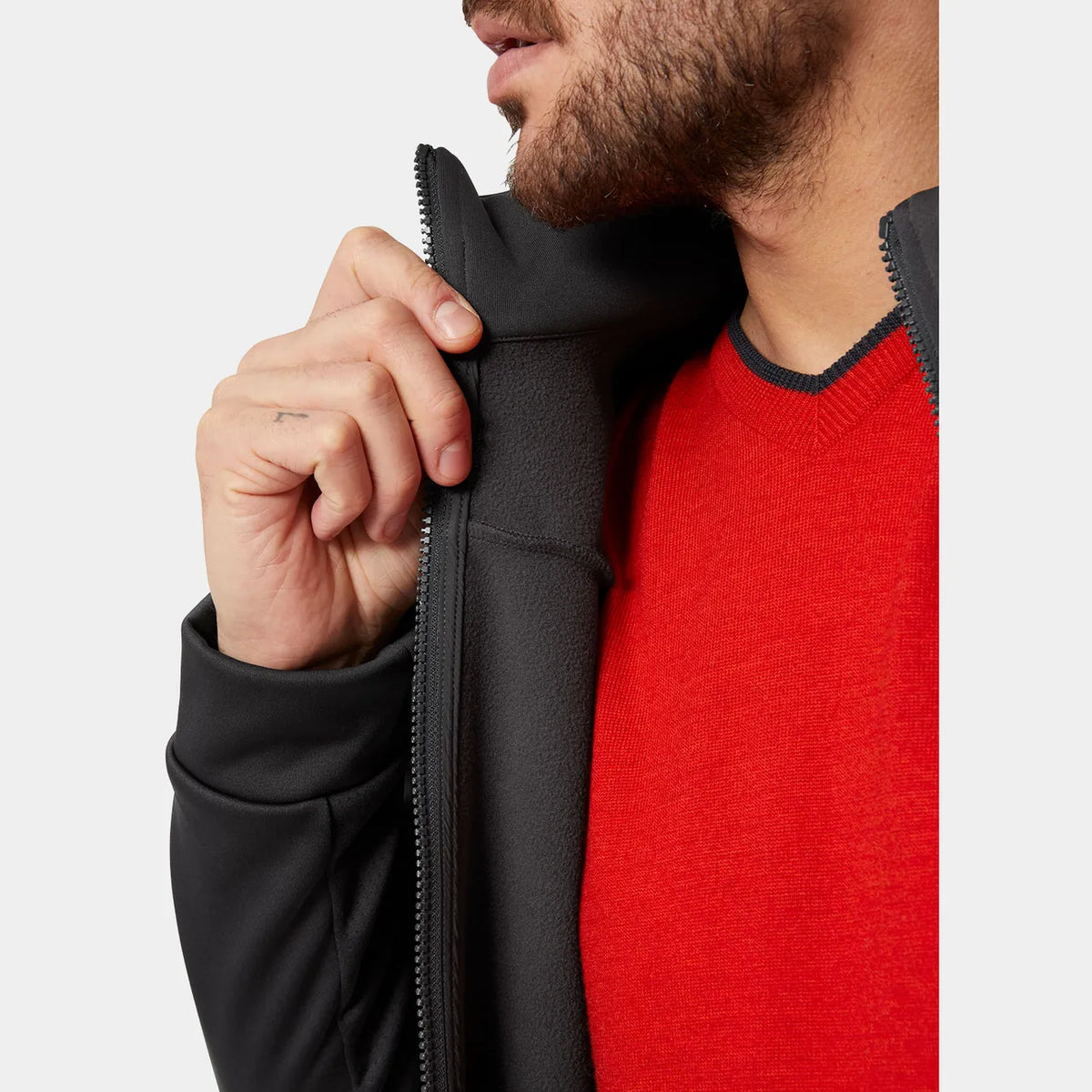 Helly Hansen Men's Crew Fleece Jacket - Red