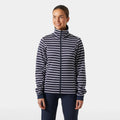 Helly Hansen Women's Crew Fleece Jacket - Navy Stripe
