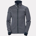 Helly Hansen Women's Crew Fleece Jacket - Navy Stripe