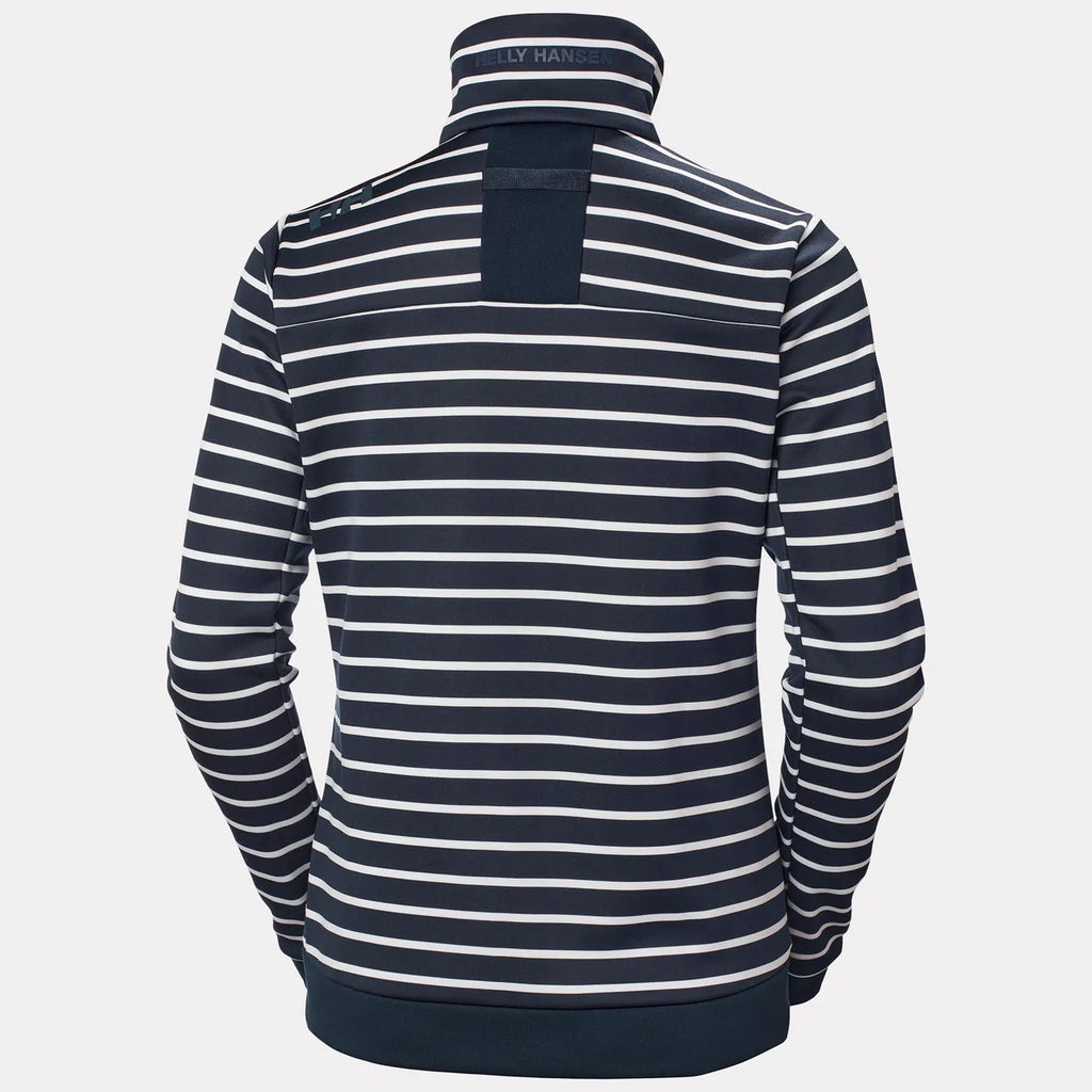 Helly Hansen Women's Crew Fleece Jacket - Navy Stripe
