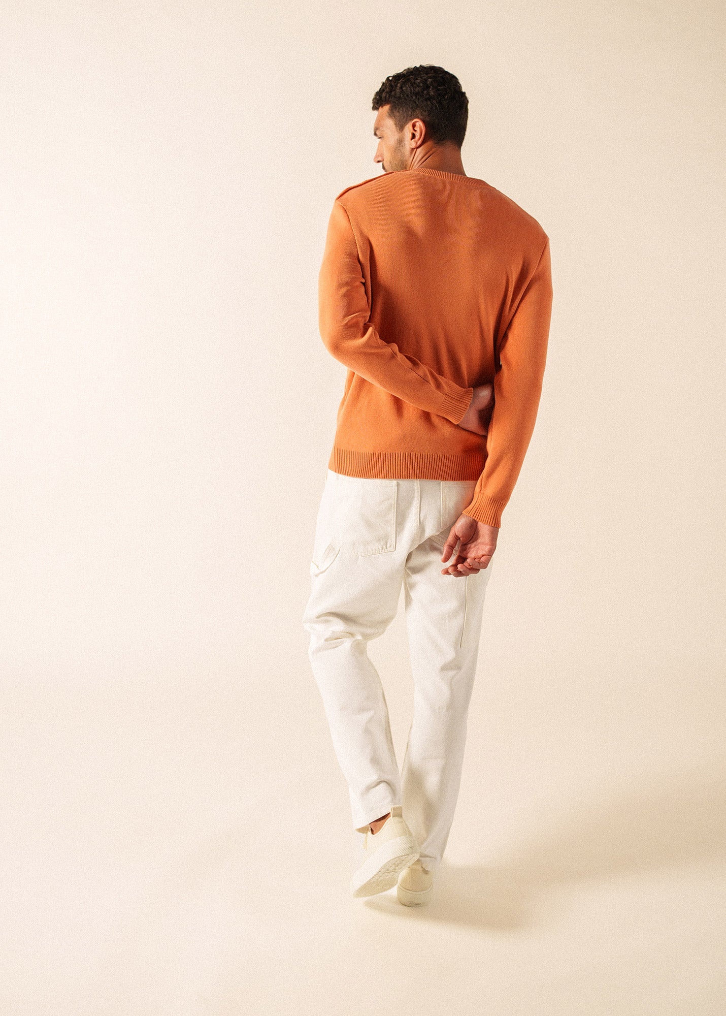 Saint James CANCALE cotton Fisherman Sweater  (CLAY)