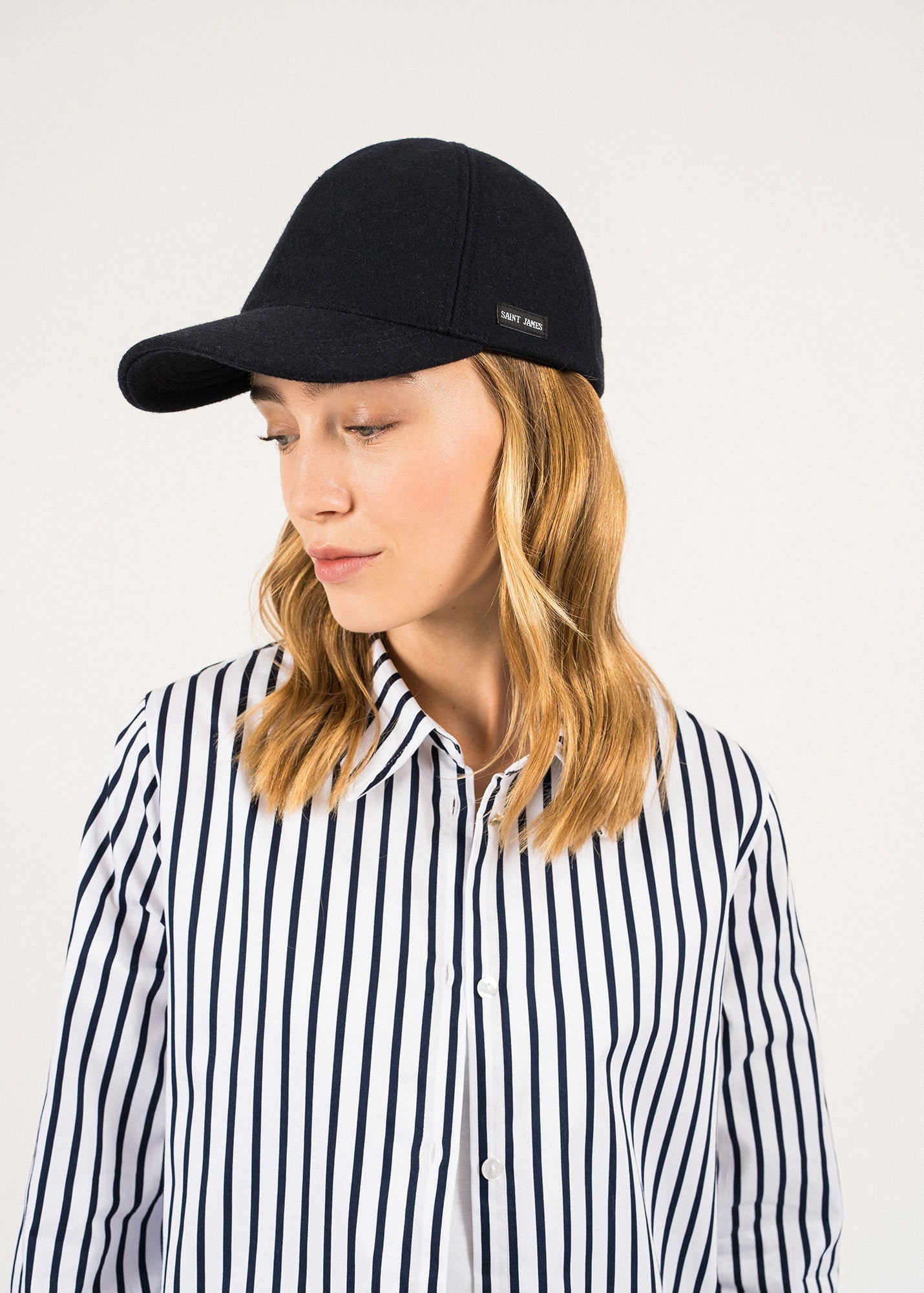 Saint James CASQUETTE DRAP - Wool Cloth Yachting Cap (NAVY)