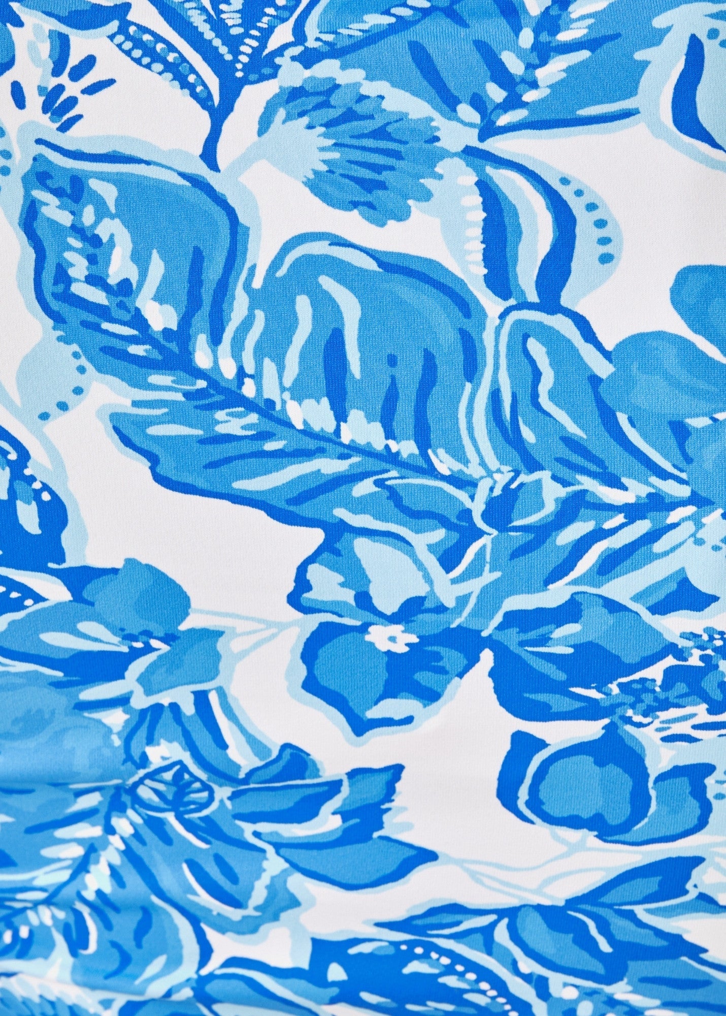 Saint James Lilly Pulitzer x GARDE-COTE - Short-Sleeve Stretch Top with Exclusive Lilly Print (SOLEIL AZUR BLUE)