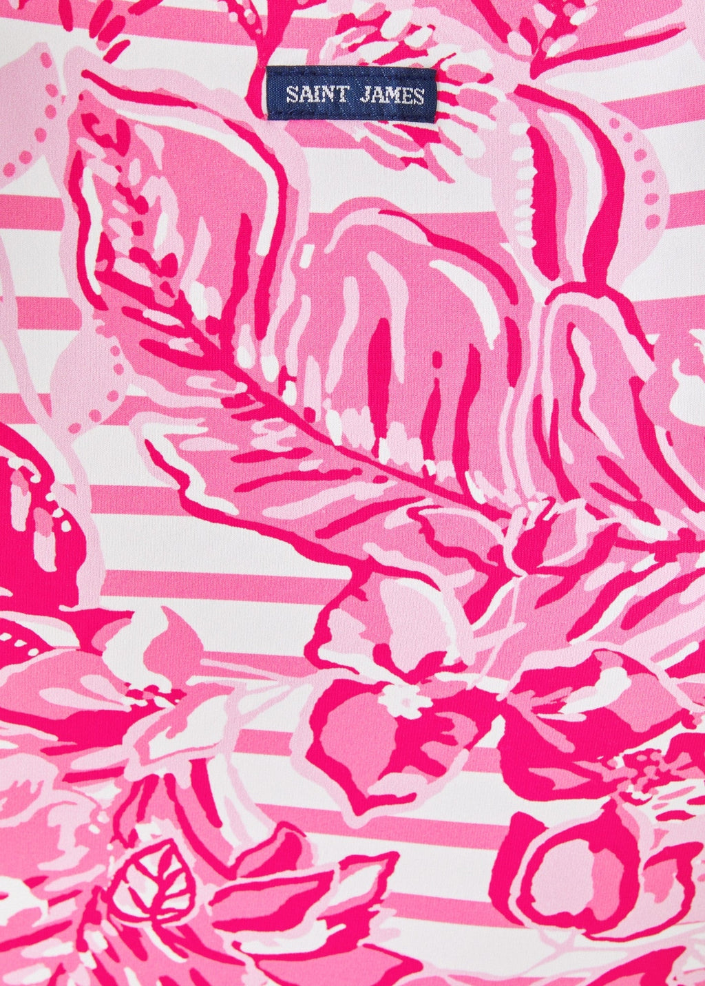 Saint James Lilly Pulitzer x SIMONE - Fitted Shift Dress with Ribbons and Exclusive Lilly Print | Recycled Anti-UV Stretch Fabric (SOLEIL ROSE PINK)