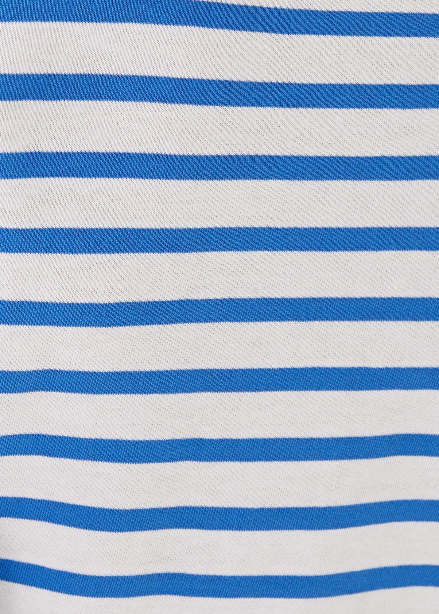 Saint James Lilly Pulitzer X Minquidame Breton Striped Shirt With Lilly Logo Embroidery Soft Cotton Women Fit White Mer Blue