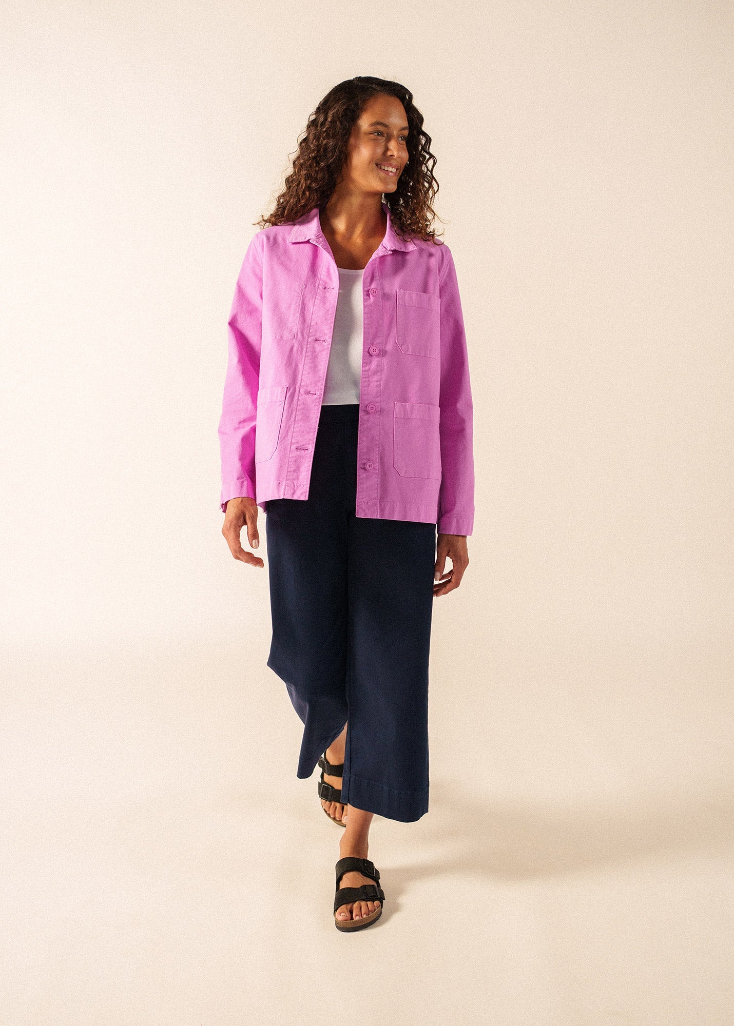 Saint James ALIZE French Chore Jacket (TEA ROSE PINK)
