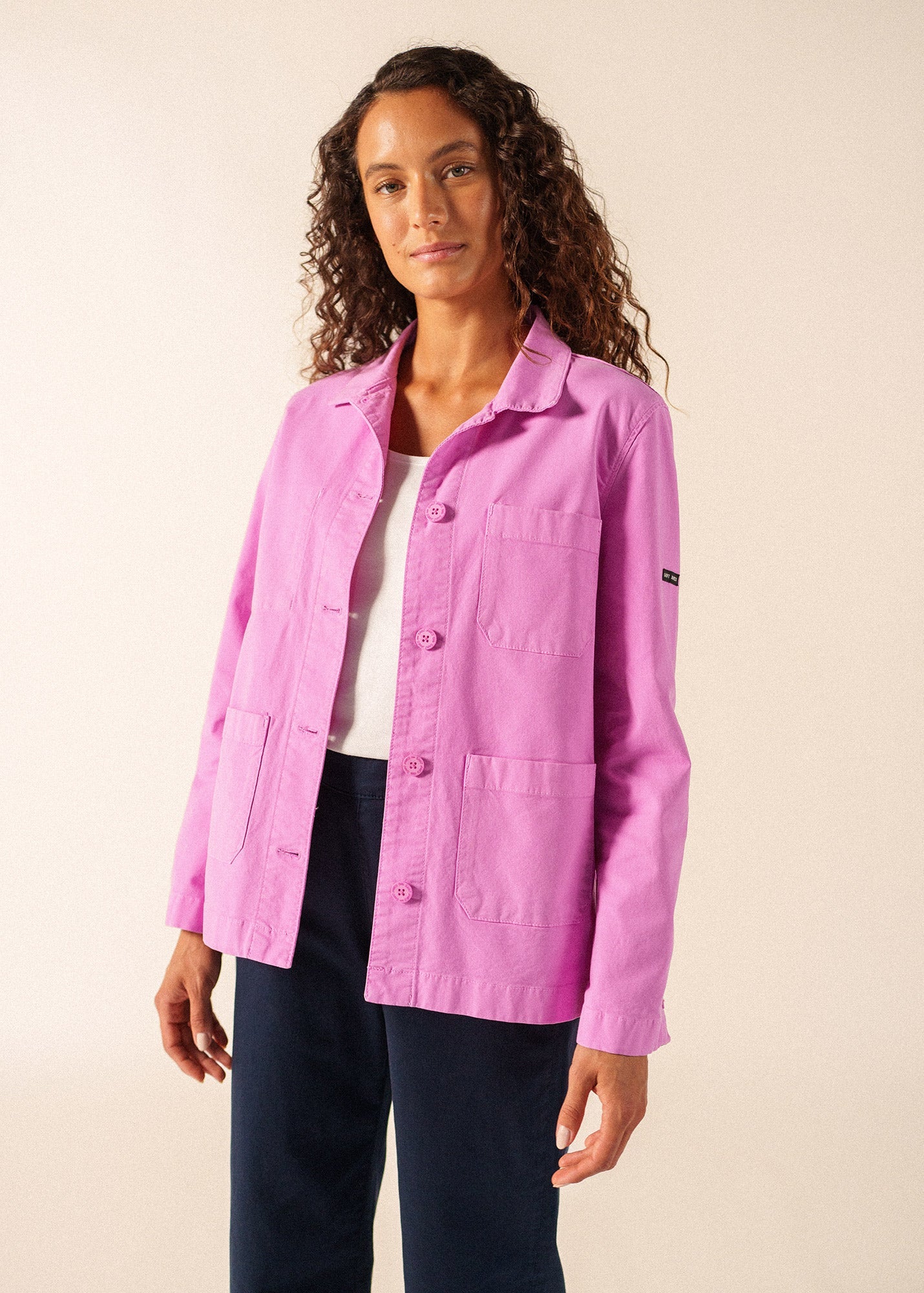 Saint James ALIZE French Chore Jacket (TEA ROSE PINK)