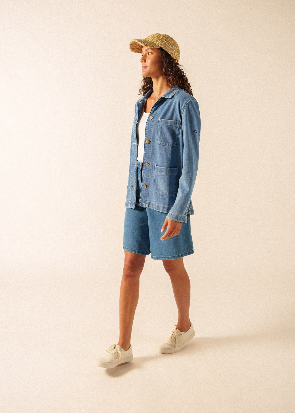 Saint James ALIZE French Chore Jacket (DENIM BLUE)